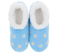 Snoozies Pairables Ditsy Daisy - Pantofole in pile Sherpa, super morbide, da donna, taglie 36-42, Margherita Ditsy, Large