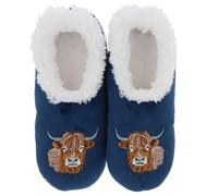 Snoozies! Pairables Highland Coo - Pantofole da donna in pile Sherpa, super morbide, taglie 36-42, Highland Coo, Large