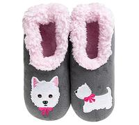 Snoozies! Pairables - Pantofole da donna in pile Sherpa super morbido, suola antiscivolo, taglie 36-40, rosa, Large