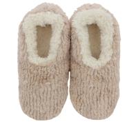 Snoozies! Pantofole da donna in pile Sherpa super morbido con pelliccia di orsetto, taglie 3-9, panna, rosa, viola, grigio, crema, Medium