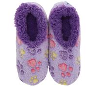 Snoozies! Pet Lovers - Pantofole da donna in pile Sherpa, super morbide, taglie da 7,6 a 22,9 cm, quattro colori, Viola, Small