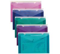 Snopake 14967 Polyfile Trio Foolscap 3 Pocket Popper Wallet File with Press Stud