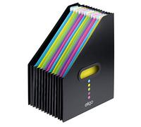 Snopake 15171 Eligo 13 Part Desk Storage Expander A4 Portrait Black