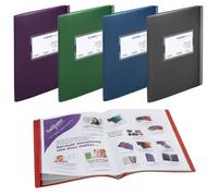 Snopake Fusion Display Book 20 Pockets A4/40 Pockets A5 Assorted Ref 15640 [Pack 5]