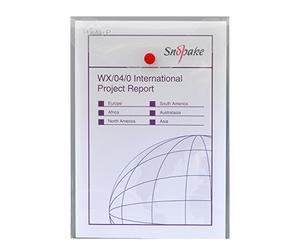 Snopake, modello 13263, porta documenti a portafoglio con bottone a pressione A5 Classic Clear