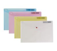 Snopake Polyfile Classico Foolscap Assortito - Confezione Da 5