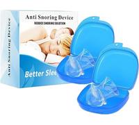 Snoredestroy Tongue Retainer, Silicone Quiet Nights Tongue Retaine, Snore Destroy Tongue Holder, Comfortable Nasal to Relieve Snore for Men&Women, Effectively Prevents Snoring All Night Long (2pcs)