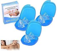 Snoredestroy Tongue Retainer, Silicone Quiet Nights Tongue Retaine, Snore Destroy Tongue Holder, Comfortable Nasal to Relieve Snore for Men&Women, Effectively Prevents Snoring All Night Long (3pcs)
