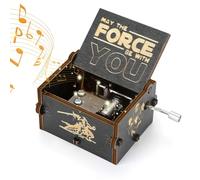 Snorthy Wooden Music Box della Manovella Tema Classico Music Box Antique Carved Musical Box Decorazione Domestica Mestieri per Adulti Compleanno Natale