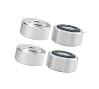 Snorvixre 4 cuscinetti antiscivolo in lega di alluminio per ridurre le vibrazioni per una qualità del suono chiara nei sistemi home theater, piedini per l'isolamento delle vibrazioni sonore