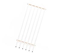 Snorvixre Accessorio per capelli appendiabiti stile principesse, può contenere più di 60 fiocchi e clip, mensola da parete in legno per la decorazione della cameretta dei bambini, display per fiocchi