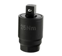 Snorvixre Adattatore dinamometrico di precisione per 3/8 pollici Cricchetto di azionamento strumento in lega di acciaio ideale per gli appassionati di meccanica, strumento per misurare la coppia nel