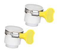 Snorvixre Adattatore per rubinetto facile da usare per il controllo del flusso, design universale, meccanismo di rotazione semplice, nessun attrezzo necessario, risparmio d'acqua in plastica