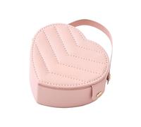 Snorvixre Agenda per gioielli a forma di cuore, astuccio cosmetico con sostanza resistente ai graffi, delicato regalo per la conservazione dei gioielli, Taglia unica, come descritto