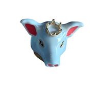 Snorvixre Anelli creativi per glassa a goccia, design artistico di maialino, impilabile, struttura in metallo, per gli appassionati di moda smaltati a goccia anelli, come descritto