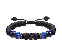 Snorvixre Bracciale con pietra oculare per aumentare il naturale, gioielli per uso professionale sul posto di lavoro, bracciale con perline di pietra regolabile, Taglia unica, come descritto