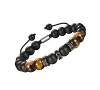 Snorvixre Bracciale con pietra oculare per aumentare il naturale, gioielli per uso professionale sul posto di lavoro, bracciale con perline di pietra regolabile, Taglia unica, come descritto