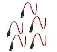 Snorvixre Cavo connettore multiuso, 12 AWG, 1 piede, 5 pezzi, con doppio rivestimento in PVC per un facile isolamento e durata, isolamento in PVC