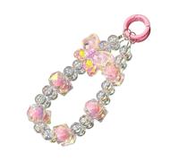 Snorvixre Ciondolo per cellulare a forma di farfalla, con perline