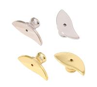 Snorvixre Confezione da 4 chiusure per orecchini, di ricambio, a forma di luna, per orecchini, per uso quotidiano e feste, accessori alla moda