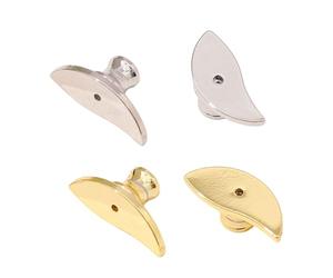 Snorvixre Confezione da 4 chiusure per orecchini, di ricambio, a forma di luna, per orecchini, per uso quotidiano e feste, accessori alla moda