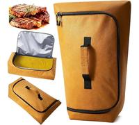 Snorvixre Coperta per barbecue, borsa per la carne con cerniera, 53, 3 x 35, 6 x 20, 3 cm, a prova di perdite, carne isolata per tacchino, spalla di maiale, petto, campeggio, cucina