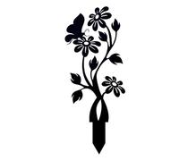 Snorvixre Decorazione per fiori in ferro, decorazione del cortile, adatta per sentieri da giardino, terrazze, decorazione per sistemi di supporto per piante all'aperto, fiori in metallo per esterni