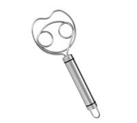 Snorvixre Frusta danese in acciaio inox con design a doppia bobina per miscelare e sbattere in modo efficiente strumento lievito per fare pasta danese