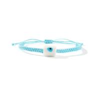 Snorvixre Moderno bracciale regolabile a mano, con occhio di vetro con cordoncino in cotone, accessorio casual, versatile per l'uso quotidiano, Taglia unica, come descritto