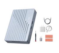 Snorvixre NVMe, alloggiamento in alluminio, adattatore da 20 Gbps a USB di tipo C con ventola per NVME, PCIE Hard Disk, alloggiamento in alluminio, dissipatore di calore in alluminio