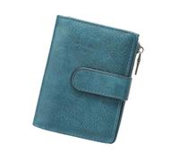 Snorvixre Organizer dimagrante per portafogli in PU con protezione per il blocco delle monete, porta carte alla moda, da viaggio, uso aziendale, porta carte retrò con tasca, elegante portafoglio