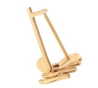 Snorvixre Porta filato a forma di note musicali, supporto magnetico in legno, supporto girevole, supporto per bobine di filo per lavorare a maglia, uncinetto, ricamo, organizer per filati