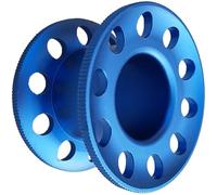 Snorvixre Pratico rullo da immersione in miniatura a 10 fori con design senza groviglio, in lega di alluminio per un'efficiente organizzazione delle attrezzature subacquee. Gestione del guinzaglio