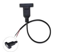 Snorvixre Presa USB a 2 pin, prolunga, cavo di alimentazione USB, cavo di ricarica multiuso, regolabile con foro di fissaggio a vite, cavo di ricarica per smartphone/tablet