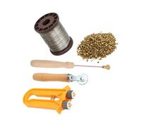 Snorvixre Set completo per apicoltura per principianti, con imbracatura, tenditori, occhielli in rame e cordoncini per apicoltura, strumenti per apicoltura per principianti