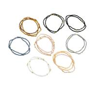 Snorvixre Set di 19 perline alla moda, materiali in vetro resistenti, lucidi, per espressioni personalizzate e feste, accessori personalizzati