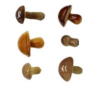 Snorvixre Set di 6 pezzi realistico di funghi Spume, forme di replica dettagliate, modelli, ponte domestico, accessori per display educativi, finferli fraudolenti per la decorazione d'interni