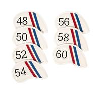 Snorvixre Set di 7 coperture protettive da golf in ferro, rispettose dell'ambiente in PU, problemi di installazione gratuita, struttura di identificazione enumerata, per golf, ferro