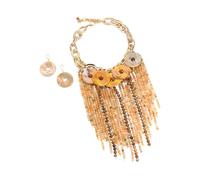 Snorvixre Set gioielli con perline acriliche vibranti con design elegante nappe per gioielli tendenza in acrilico per feste