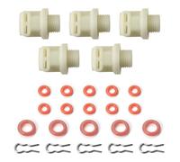 Snorvixre Set per elettrovalvola a prova di perdite e anello di tenuta per macchina da caffè, pezzi di ricambio facili da installare per macchine espresso, adattatore elettrovalvola con anelli di