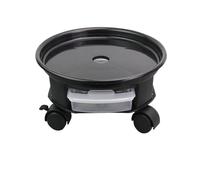 Snorvixre Vassoio portatile con ruota, robusto scaffale per piante arrotolato, supporto interno quadrato per la conservazione, balcone, giardinaggio, ruota mobile, vassoio per piante con base