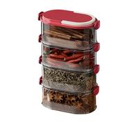 Snorvixre Versatile scatola di plastica per più stanze, facile impilamento, modularità, visione chiara, aiuto nell'organizzazione, scatola multiuso salvaspazio