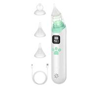 Snot Sucker del naso per bambini piccoli, aspirapolo nasale per detergente per bambini per bambini per bambini con 3 morbide punte in silicone, dopo l'uso del contenitore di stoccaggio del detergente