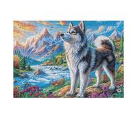 Snow Alaskan Malamute Puzzle 300 Pezzi Intelligenza E Logica Frost Peak Brook Gioco Educativo Sfida Per Ragazzi E Adulti Rompicapo Relax Per Serate Familiari 300 PCS