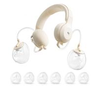 Snow Bear Tiralatte indossabile, tiralatte portatile a mani libere, con collo riscaldato e flange di 3 dimensioni, durata della batteria 160 minuti, senza fili, ultra silenzioso, resistente alle