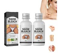 Snow Bleach Cream, Skin Lightening Cream for Intimate Areas, Face and Body Skin Lightening Bleaching Cream for Intimate Areas Brightening (2 PCS)
