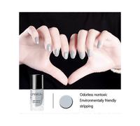 (Snow Blue)Children Manicure Tearable Water-based Nail Polish Show White Odorless Make-up