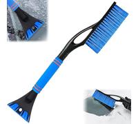 Snow Brush Scraper di Ghiaccio 2 in 1, Raschietto per Ghiaccio per Auto con Scopa, Spazzola da Neve per Auto，Snow Brush Scraper di Ghiaccio,Raschietto per Ghiaccio con Manico in Schiuma, (blu)