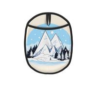 Snow-Capped Mountains 1 PC Pattern Anti-scottatura pad, pieghevole, adatto per pentole calde, teglie da forno/ciotola di zuppa