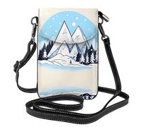 Snow-capped Mountains, borsa a tracolla da donna con stampa, perfetta per viaggi e shopping